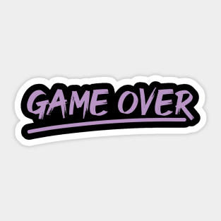 Game Over (Purple) Sticker